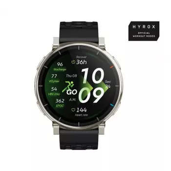 Smartwatch Amazfit Active 3 — 1.32 inch (3.35 cm) AMOLED 466×466 px, GPS, 365 mAh, silicone band