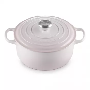 Cocotte ronde en fonte Le Creuset Signature 24 cm shell pink