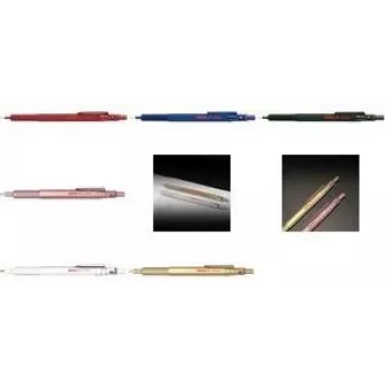 Mechanical pencil rotring 600 metallic rose gold 0.5 mm — full metal body, hexagonal grip