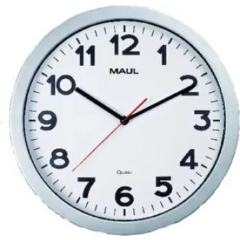 Horloge murale Jakob Maul GmbH MAULstep O 35 cm argent (9053695)