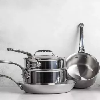 Round Stainless Steel Pot de Buyer Affinity 3.4 L