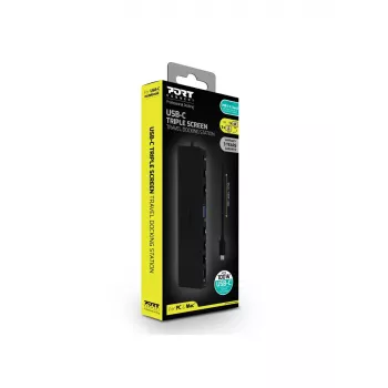 Laptop Dock Port Replicator Port Designs 901906-W USB 3.2 Gen 2 Type-C Black