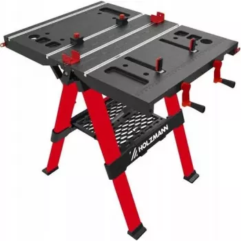 Presse d'établi Holzmann WST100SOLID construction solide à hauteur réglable