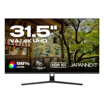 JAPANNEXT moniteur 4K UHD 80 cm (31,5) 3840x2160 pixels, dalle VA, 5 ms, 60 Hz, AMD FreeSync, HDMI, DisplayPort (JN-V315UHDR)