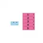 Bloc de numéros Sigel GN101 1-100, 105 x 50 mm, 100 feuilles, couleurs assorties