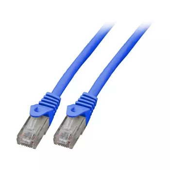 Câble patch RJ45 EFB Cat.5e U/UTP LSZH CCA AWG24/7 bleu 1m