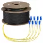 Câble trunk EFB U-DQ(ZN)BH OS2 8E (1x8) SC-SC 90m Dca LSZH G657A1