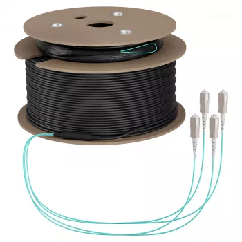 Câble trunk EFB U-DQ(ZN)BH OM3 4G (1x4) SC-SC 110 m Dca LSZH