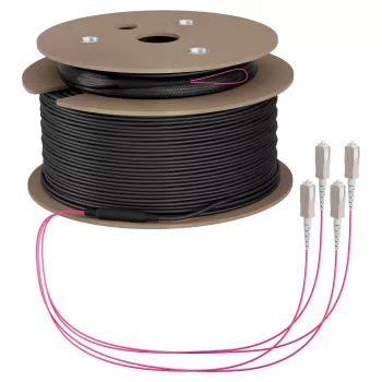 Câble trunk EFB U-DQ(ZN)BH OM4 4G (1x4) SC-SC 180m Dca LSZH