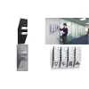 DURABLE FLEXIBOXX 6 A4 Portrait Brochure Dispenser, Transparent, Wall-Mountable, 6 Compartments, 1709760400