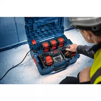 Bosch 1600A0373Y 18V Starter Set, 2x EXBA18V-55 + 2x EXBA18V-80 Batteries + EXAL18V2-320 Charger