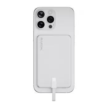 Flextail Zero Power Metal 5000 mAh Power Bank, Silver