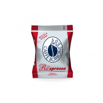 Caffè Borbone Respresso Miscela Rossa Coffee Capsules for Nespresso, 100 x 5 g, Individually Wrapped