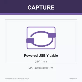 Câble Capture Powered USB Y 24V, 1,8 m