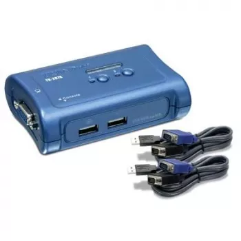 Kit de commutateur KVM USB 2 ports TRENDnet TK-207K, de bureau