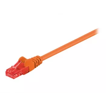 Câble patch Wentronic Goobay - RJ-45 (M) vers RJ-45 (M) - 1 m - UTP - CAT 6 - moulé, anti-accroche - orange (95262)