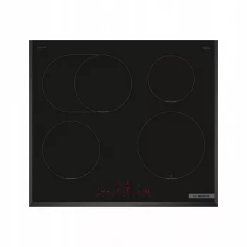 Table de cuisson à induction Bosch PIF651HC1E, 4 zones, CombiZone, PerfectFry Plus, Home Connect, 7,4 kW, noire