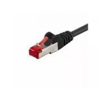 Câble patch Wentronic Goobay CAT 6, S/FTP (PiMF), Noir, 5 m - LSZH sans halogène, cuivre (68700)