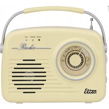 Radio rétro Eltra Radio Luiza SP-11 MP3 USB SD Waniliowe