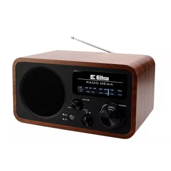 ELTRA MEWA radio de bureau analogique, FM/GO, noir