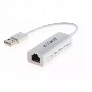 Savio CL-24 - Adaptateur réseau - USB 2.0 - 10/100 Ethernet X 1