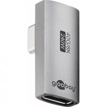 Adaptateur USB-C™ Goobay 74443 vertical rotatif à 90°, USB4™ | Goobay