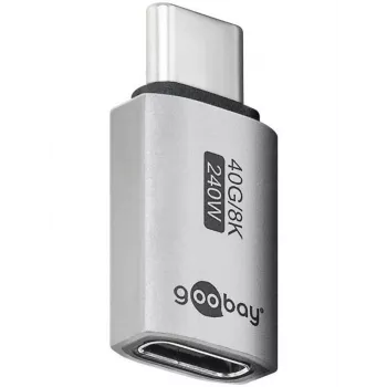 Adaptateur USB-C Goobay droit USB4 - mâle > femelle (74447)