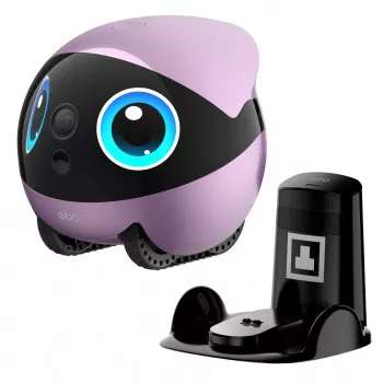 Robot de surveillance mobile domestique EnaBot Ebo Air 2 Plus avec caméra IA violet