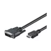 Câble Goobay DVI-D/HDMI, nickelé | 50580 | DVI-D mâle Single-Link (18+1 broches) | HDMI mâle (type A) | 2 m