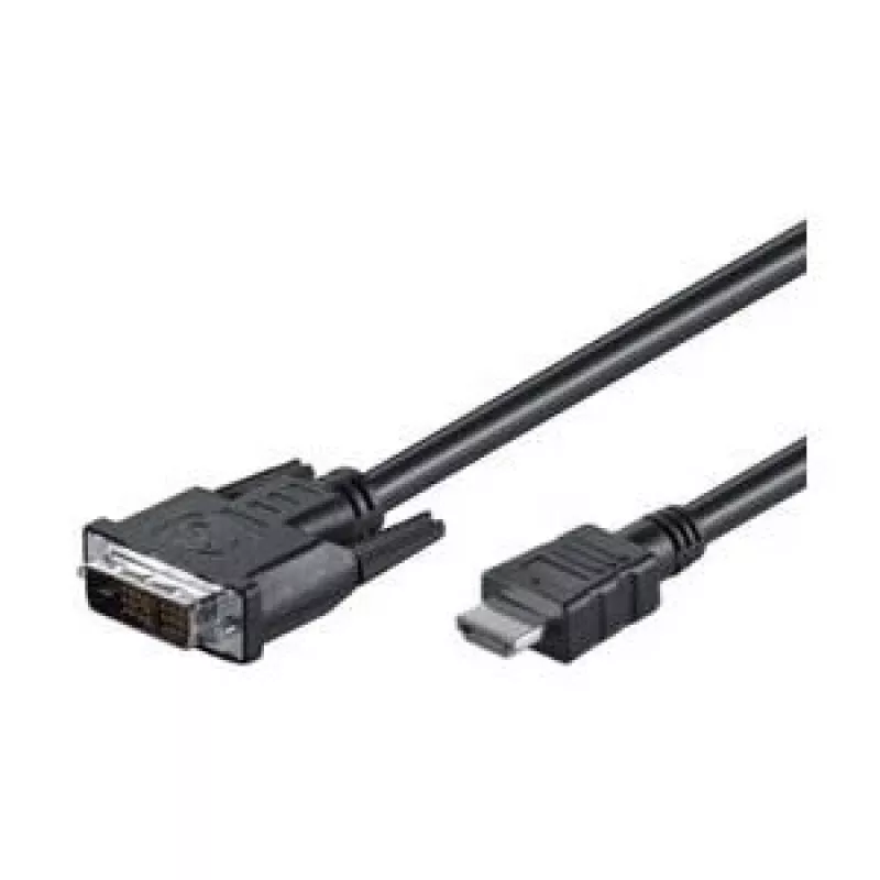 Câble Goobay DVI-D/HDMI, nickelé | 50580 | DVI-D mâle Single-Link (18+1 broches) | HDMI mâle (type A) | 2 m