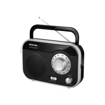 Radio SENCOR SRD 210 BS, noir/argent