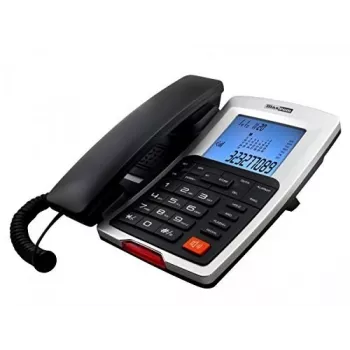 Téléphone filaire de bureau Maxcom, noir