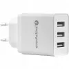 Chargeur de téléphone everActive SC-300 3x USB 3,4 A, blanc
