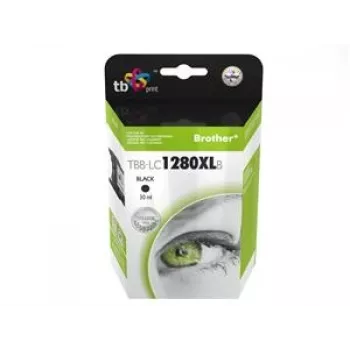 Cartouche d'encre TB compatible pour Brother LC 1280XLBK 100%N
