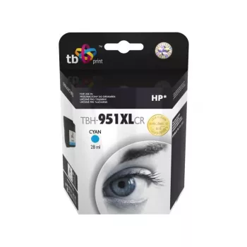 Encre pour HP OJ Pro 8100 cyan remanufacturée TBH-951XLCR