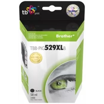 Cartouche d'encre TB compatible Brother LC529/539 PIG BK neuve