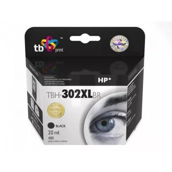 Cartouche d'encre TB Print BH-302XLBR (noire) compatible avec F6U68AE