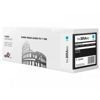 TB Print TH-301ARO toner remanufacturé pour HP CF301A (827A) Color LaserJet M880, 32000 pages, cyan