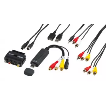 Adaptateur audio/vidéo Gembird UVG-002 (vidéo composite/RCA stéréo/SCART-S-Video, USB 3.0)