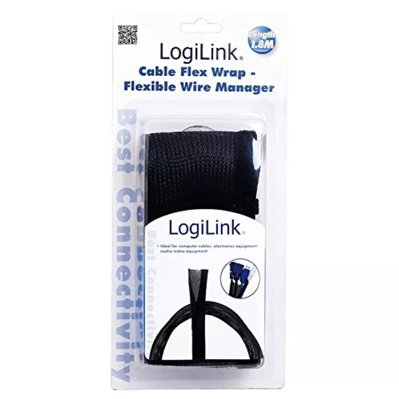 Gaine de câble LogiLink KAB0006 noire