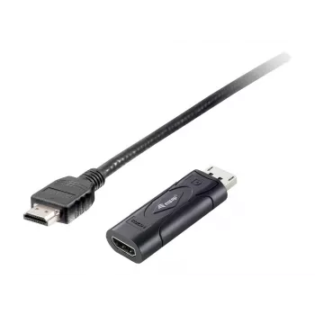 Adaptateur DisplayPort vers HDMI Equip, 0,2 m, DisplayPort, HDMI, mâle, femelle, 1920 x 1080 pixels
