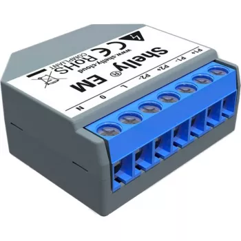 EM | Compteur d'énergie intelligent et relais de commande de contacteur Wi-Fi | Domotique | Compatible avec Alexa et Google Home | Application iOS Android | Non
