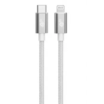Câble TB USB-C - Lightning tressé 1m, argent
