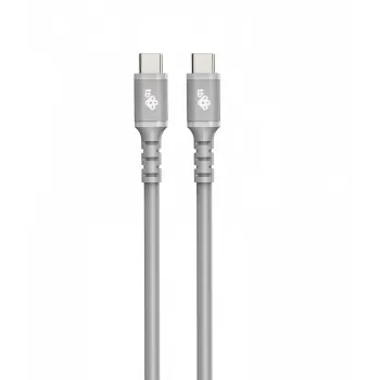 Câble USB C - USB C 1 m. silicone gris