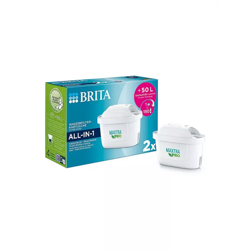 Cartouche filtrante Brita 122003, 2 pièces, blanche
