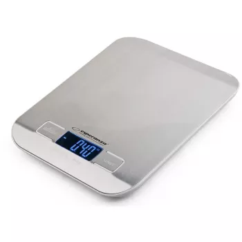 Balance de cuisine numérique ESPERANZA EKS001 Bamboo — précise 4 unités (g/lb/oz/kg), plateau en acier inoxydable, rétroéclairage bleu