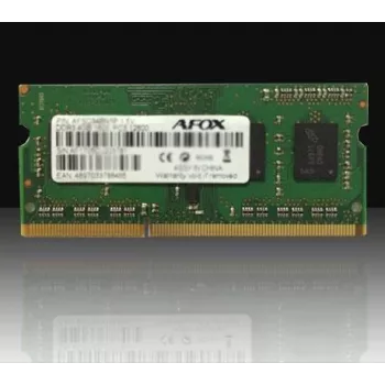 Module mémoire AFOX AFSD38BK1P - 8 Go - 1 x 8 Go - DDR3 - 1600 MHz - SO-DIMM 204 broches