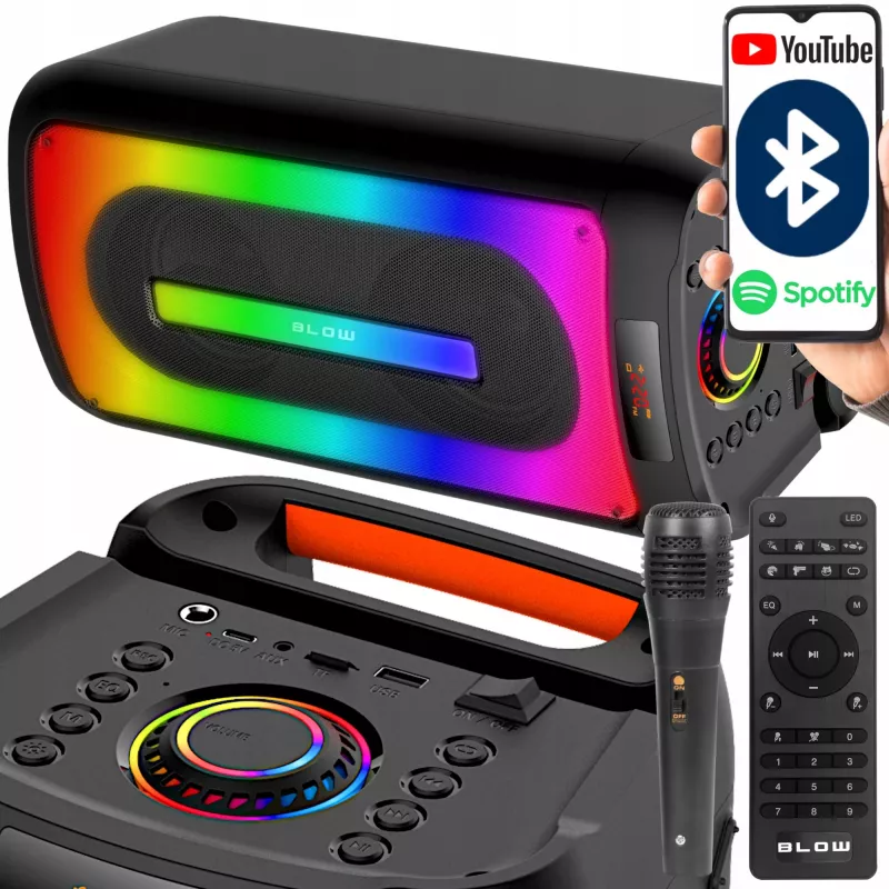 Enceinte Bluetooth CityLIGHT + télécommande + microphone