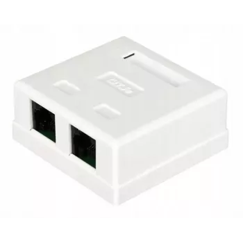 Connecteur de fil Alantec GN002 2×RJ45 femelle–femelle blanc droit plastique