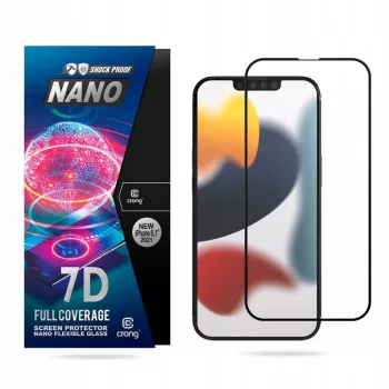 Verre hybride Crong 7D Nano Flexible Glass Apple